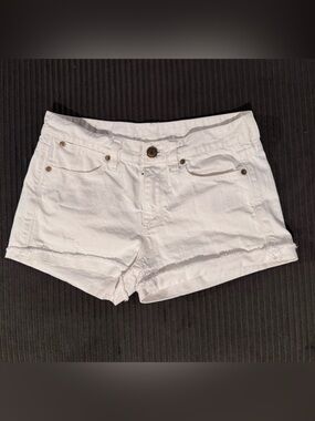 J. Crew White Denim Cutoff Shorts